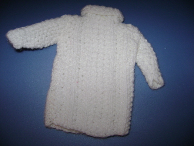 White Knit Sweater Fits Fashion Dolls - The Classic Doll
