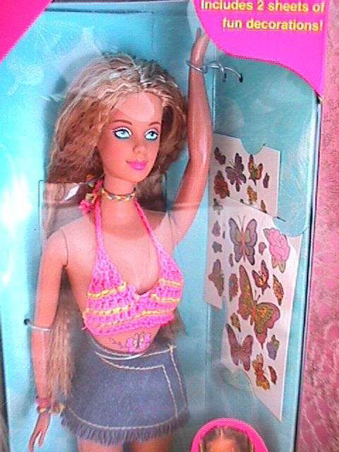barbie butterfly art 1998 doll